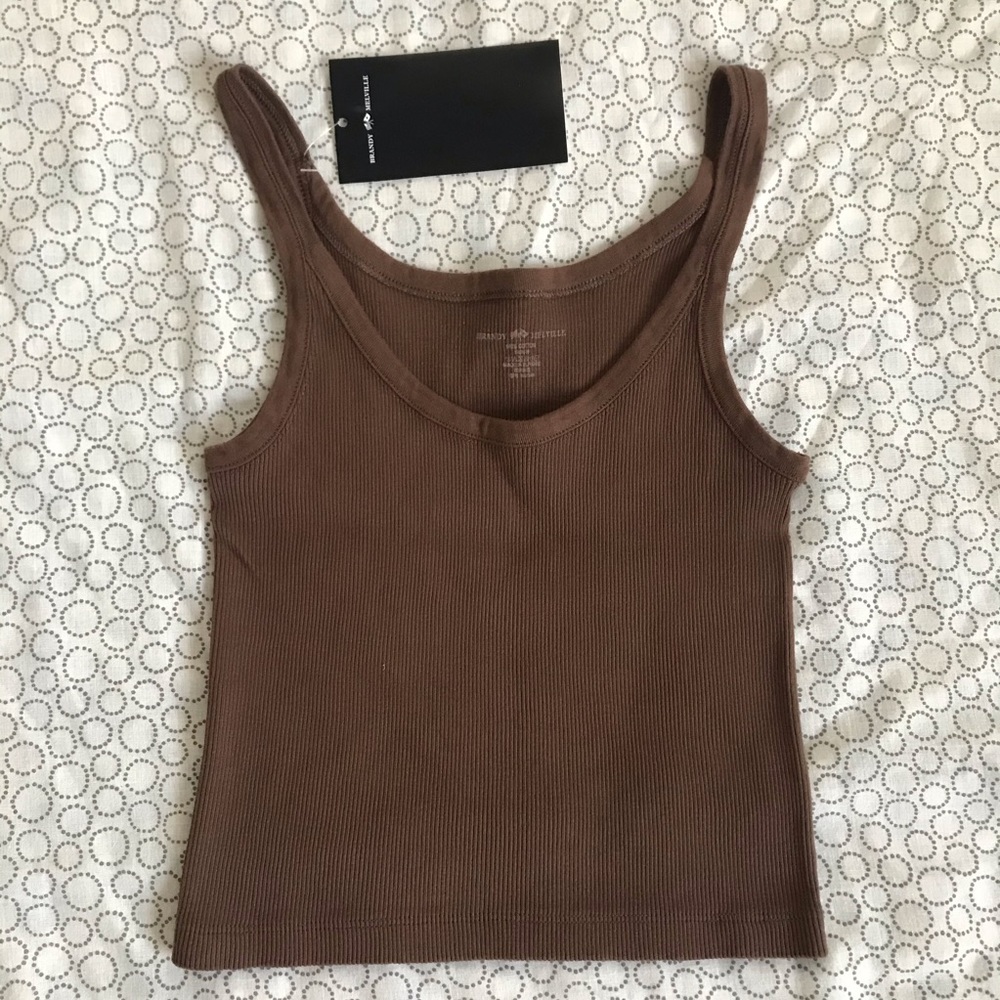 Brandy Melville Brown Beyonca Tank - Picture 1 of 4